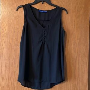 Apt 9 Black Flowy Tank Size M